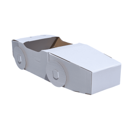 Paperpod - Witte cardboard auto