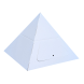 Paperpod - Witte kartonnen piramide