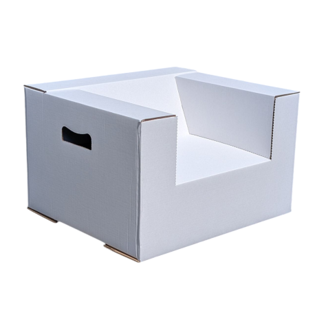 Paperpod - Kartonnen stoel (2x) Wit