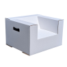 Paperpod - Kartonnen stoel (2x) Wit