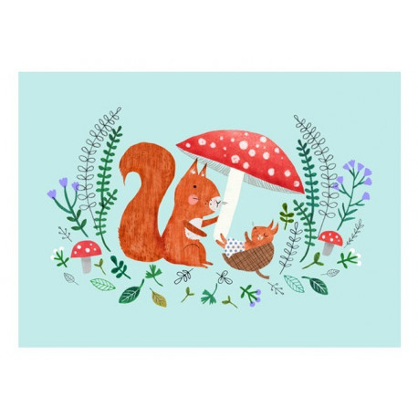 carte postale Rebecca Jones 'Baby Squirrel' carte postale Rebecca Jones 'Baby Squirrel'