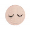 Girly rond tapijt met slapende oogjes