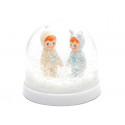 sneeuwbol met lieve figuurtjes 'Woodland Dolls'