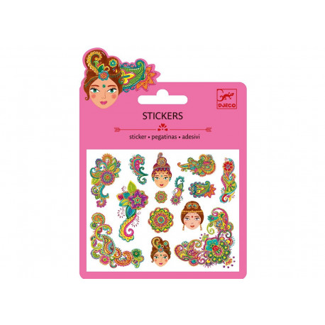 setje glitter stickers 'India' setje glitter stickers 'India'