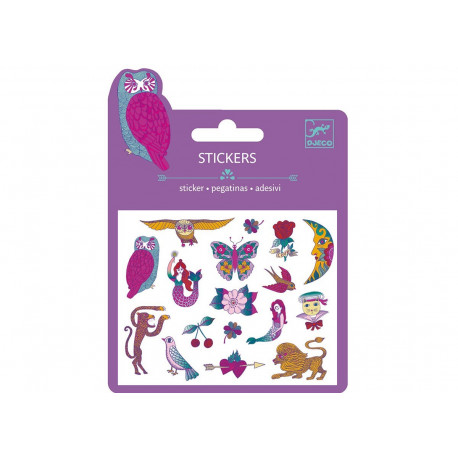 setje metallic stickers 'chimeras' setje metallic stickers 'chimeras'