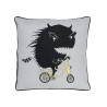 Kussen - Monster op coole fiets