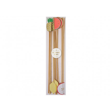 Zomerse set fruitige cocktail prikkers Zomerse set fruitige cocktail prikkers