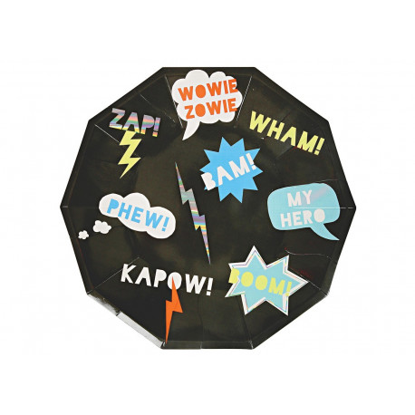 Coole zwarte Zap! superhelden borden Coole zwarte Zap! superhelden borden