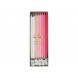 Set roze verjaardags kaarsen met glitter