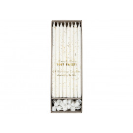Set gouden glitter verjaardags kaarsjes