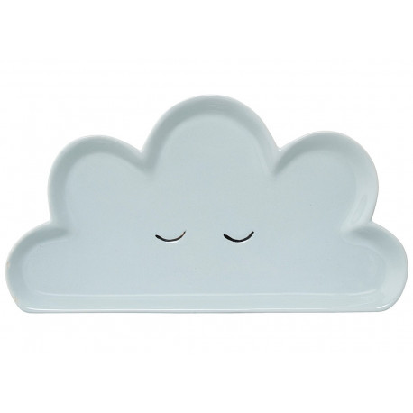 Slapend wolkjes bord - smilla blue