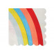 Set van 20 kleine regenboog servetten