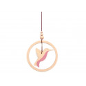 Houten mobiel - Hummingbird pink