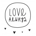 super lieve muursticker 'Love always' *
