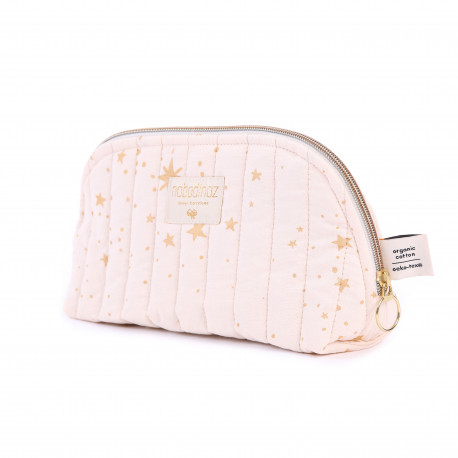 holiday toilettas small gold stella-dream pink