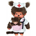 Monchhichi - Verpleegster met baby (20cm)