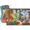 leuke puzzel in silhouet doos 'de ridder en de draak' (36 st)