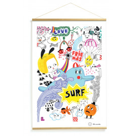 Surf's party poster