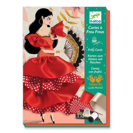 prachtig versierde kaarten - Flamenco