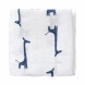 set van 2 (inbaker)doeken - giraf indigo blue (70x60)