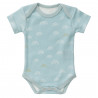 Biokatoen romper met korte mouwen - Rainbow ether blue