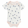 Biokatoen romper met korte mouwen - Tulip indigo blue