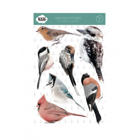set van 6 fijne 'birds' muurstickers set van 6 fijne 'birds' muurstickers