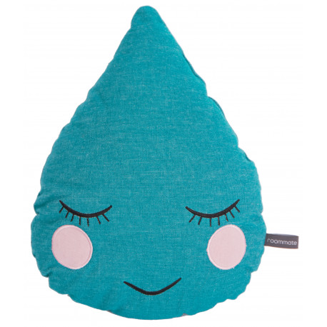 kussen - rain drop petrol kussen - rain drop petrol
