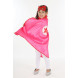 roze verkleedcape 'Petra' 3-7 jaar