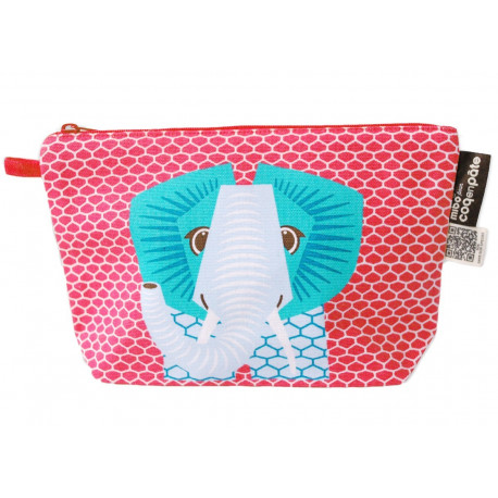 trousse à soufflet rose Eléphant trousse à soufflet rose Eléphant