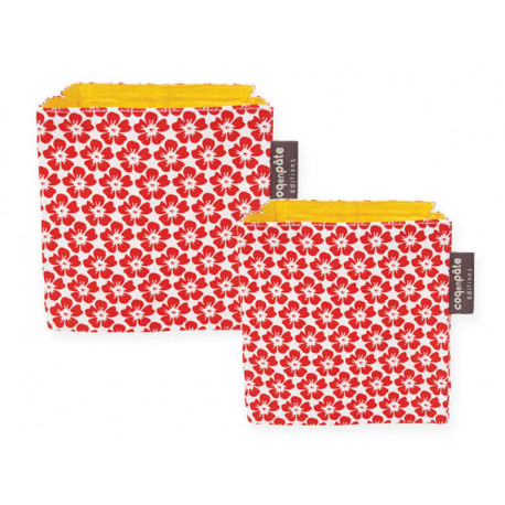 set van 2 roze stoffen mandjes set van 2 roze stoffen mandjes