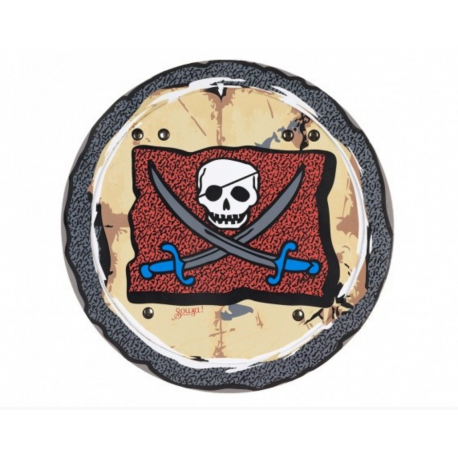 stoer rond piratenschild 'O'Mally' stoer rond piratenschild 'O'Mally'