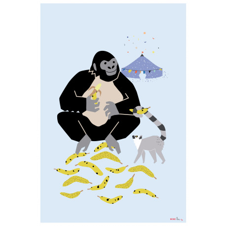 gezellige poster 'Gorilla'