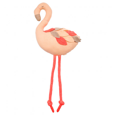 grote gebreide flamingo Ringo