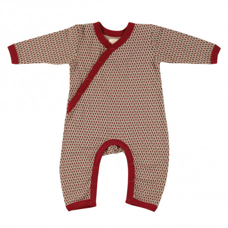 pyjama in biokatoen - Red ditsy pyjama in biokatoen - Red ditsy