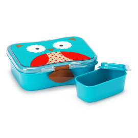 Knappe lunchbox met snackdoosje Zoo - uil