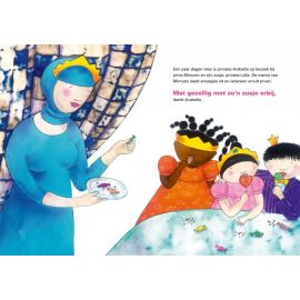 kleurrijk prentenboek 'Prinses Arabella wordt grote zus'