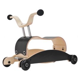Mini-Flip 3-in-1 loopwagen zwart + zwart + zwart