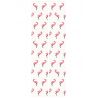 Geometrisch behang Tangram Flamingo