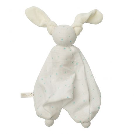 Knuffeltje Floppy tetra - Stars white/blue (muslin/terry) Knuffeltje Floppy tetra - Stars white/blue (muslin/terry)