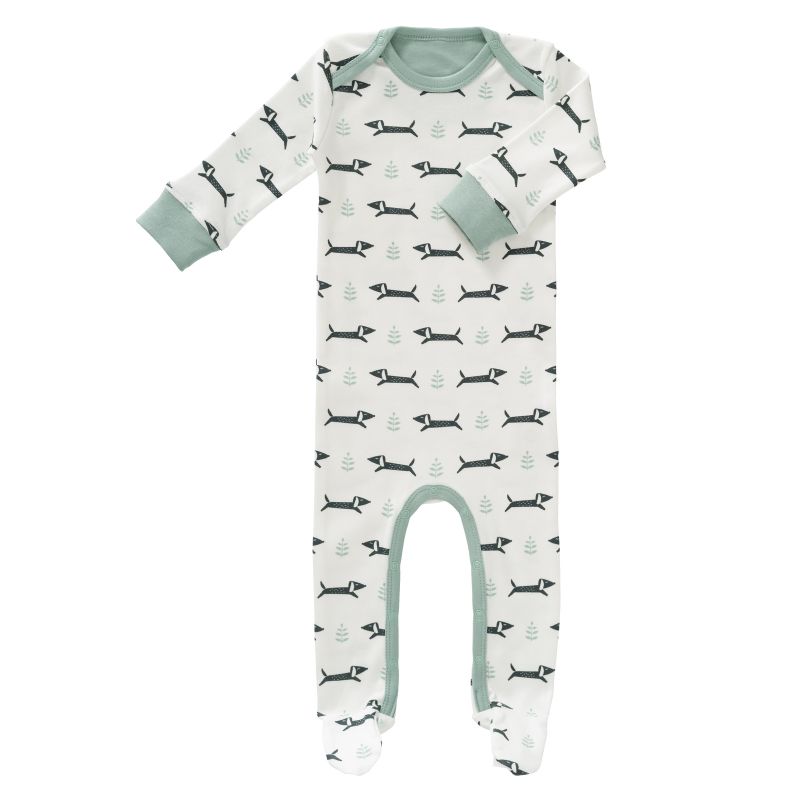 vervagen Jabeth Wilson Praktisch Fresk - Organische pyjama met voetjes - Dachsy - De Kleine Zebra