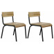 Set van 2 stoelen orginal black