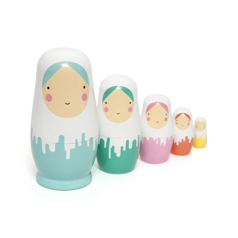 petit monkey nesting dolls