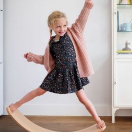 Wobbel Original blank gelakt met vilt - muis