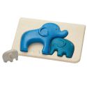 Rubberhouten puzzel olifanten