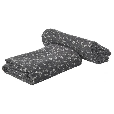 Zachte set van 2 tetradoeken/swaddles - Billie grey Zachte set van 2 tetradoeken/swaddles - Billie grey