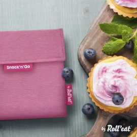 Afwasbaar en herbruikbaar snackzakje - Snack'n'Go - Eco Pink