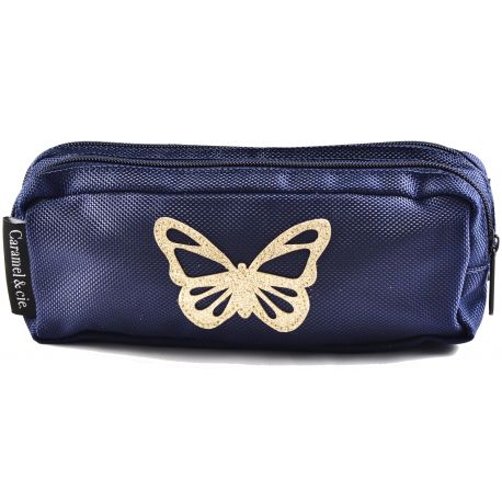 Dubbele pennenzak Papillon Bleu Dubbele pennenzak Papillon Bleu