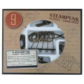 Set van 9 Steampunk puzzels - bruin